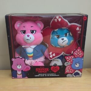Care Bears Stranger Things Plush Set - Pink and Blue